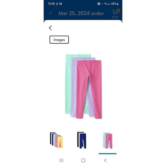 NEW IN PACKAGE CHILDRENS PLACE 8 PACK LEGGINGS - Picture 4 of 7